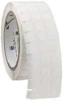 Brady THT-144-499-3 0.5" Diameter, B-499 Nylon Cloth, Matte Finish White Thermal Transfer Printable Label (3000 per Roll)
