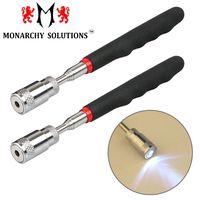 Magnetic Pickup Tool - LED Light Telescoping Handle Pick up Magnet with 8 Lb Lift Capacity by Eco pest solutions tools (Two Pack)