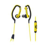 Audio-Technica ATH-CKP200iS SonicSport In-ear Headphones for Smartphones, Yellow