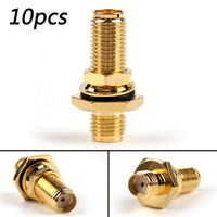 Areyoushop 1Ox Adapter SMA Female Jack to RP.SMA Bulkhead Panel Mount O-Ring Connector F/F