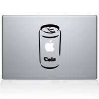 The Decal Guru Apple Cola MacBook Decal Vinyl Sticker - 13" MacBook Air - Black (0061-MAC-13A-BLA)