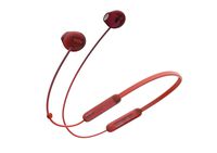 TCL SOCL200BT Wireless Earbuds Bluetooth Headphones with 12.2mm Speaker Drivers for Rich Bass and Clear Sound, Built-in Mic - Sunset Orange