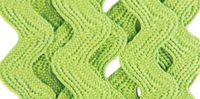Wrights 117-401-922 Polyester Rick Rack Trim, Leaf Green, Medium, 2.5-Yard