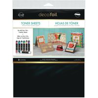 iCraft Deco Foil Toner Sheets, 8.5 Inches x 11 Inches, Black