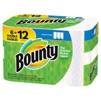 Bounty Select-a-Size Paper Towels, White, 6 Double Rolls = 12 Regular Rolls, Prime Pantry