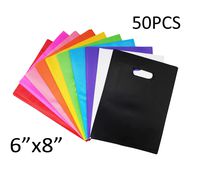 SKKSTATIONERY Party Favor Bags 50 Pcs, Assorted Plastic Goody Bags, for Party