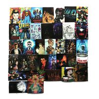 Meet Holiday Stranger Things Sticker Decal Set for Car Laptop Motorcycle Bicycle Luggage Graffiti Patches Skateboard No Duplicate Sticker Pack(36pcs)