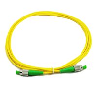 10 Pieces 2.0 Meter FC APC to FC APC 9/125 SM Single Mode Fiber Patch Cord 3.0mm Simplex