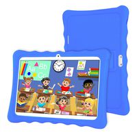 Tablet 10 inch,LAMZIEN Kids Tablet,Android 8.1 Quad-Core 1.8Ghz 2GB RAM 32GB Storage 1280x800 IPS Display 3G Dual-SIM Kids Software Pre-Installed,Blue