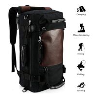Ibagbar Canvas Backpack Travel Bag Hiking Bag Rucksack Duffel Bag Laptop Backpack Computer Bag Camping Bag Sports Bag Weekend Bag Briefcase Bag Messenger Bag Shoulder Bag Black