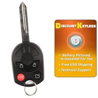 Discount Keyless Replacement Uncut Trunk Car Remote Fob Key Combo Compatible with OUCD6000022