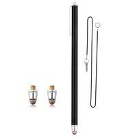 MIVOLI 1 x Extra Long Stylus/Styli (19cm/7.5") with Ultra Slim Microfiber Tip + 2 x Replacement Microfiber Tips + 1 x 15'' Detachable Elastic Tether String