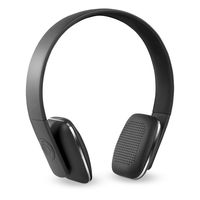 Innovative Technology Rechargeable Wireless Bluetooth Modern Headphones with Rubberized Finish, Black