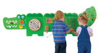 Learning Advantage Crocodile Activity Wall Panels - Toddler Activity Center - Wall-Mounted Toy for Kids Aged 18M+ - Kids Decor for Play Areas, Green