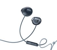 TCL Socl200 in-Ear Earbuds Wired Headphones with 12.2mm Speaker Drivers for Rich Bass and Clear Sound, Built-in Mic - Phantom Black