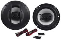 Boss R63 6.5 Inch 300W 3 Way Car Audio Coaxial 4 Ohm Stereo Speakers (Pair)