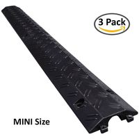 Drop Trak Cable & Hose Protector - MINI - Black - 3 Pack