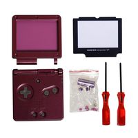 Timorn Full Parts Housing Shell Pack Replacement for Nintendo GBA SP Gameboy Advance SP (Purple Pack)