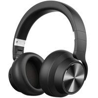 Hybrid Active Noise Cancelling Headphones, LETSCOM H070 Pro Wireless Bluetooth Headphones Over Ear with Mic Deep Bass, Fast Charge 30 Hour Playtime for Travel Work TV PC - Black