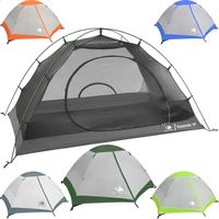 Hyke & Byke 1 Person Backpacking Tent with Footprint - Lightweight Yosemite One Man 3 Season Ultralight, Waterproof, Ultra Compact 1p Freestanding Backpack Tents for Camping and Hiking (Forest Green)