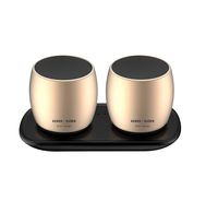 Kenan | Ogden - 3D Portable Wireless Bluetooth Speakers with HD Sound and Bass with Built-in Microphone (Gold)