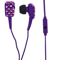Craig Electronics CHP4831-PL Bling Ear Buds with Microphone, Purple