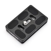 InnerTeck 60mm Black Metal Quick Release Plate for Tripod Ball Head fits all the Arca-type quick release adapters