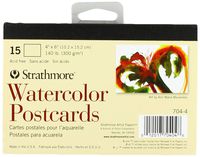 Strathmore Blank Watercolor Postcards pad of 15 (Package May Vary)