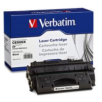 Verbatim Remanufactured Toner Cartridge Replacement for HP CE505X (Black)