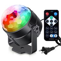 Sound Activated Party Lights with Remote Control Dj Lighting, RBG Disco Ball, Strobe Lamp 7 Modes Stage Par Light for Home Room Dance Parties Birthday DJ Bar Karaoke Xmas Wedding Show Club Pub