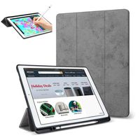 Povinmos Stand Case Folio Cover with Pencil Holder+Wilress Keyboard for iPad Pro 12.9" 2017 2nd Gen: A1670 or A1671, iPad Pro 12.9" 2015 1st Gen: A1584 or A1652