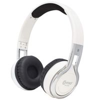 Contixo KB2600 Kids Over The Ear Foldable Bluetooth Headphones Kids Safe 85dB with Volume Limiter, Built-in Microphone, Micro SD Card Slot, FM Stereo Radio, Phone Controls (White)