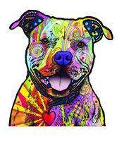 Enjoy It Dean Russo Pit Bull Car Sticker, Outdoor Rated Vinyl Sticker Decal for Windows, Bumpers, Laptops or Crafts