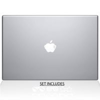 The Decal Guru 2039-MAC-15P-W Retro Glasses Decal Vinyl Sticker, White, 15" MacBook Pro (2015 & Older)