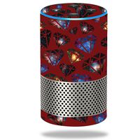 MightySkins Skin Compatible with Amazon Echo (2nd Gen) - Diamond Galaxy | Protective, Durable, and Unique Vinyl Decal wrap Cover | Easy to Apply, Remove, and Change Styles | Made in The USA