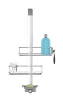 simplehuman, Stainless Steel and Anodized Aluminum Over Door Shower Caddy