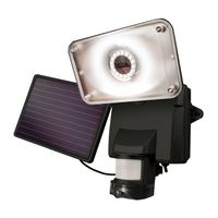 MAXSA Innovations 44642-CAM-BK Black 10.50in. x 8.50in. x 10.50in. Maxsa Motion-Activated Solar Security Camera and Floodlight