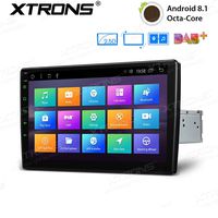 XTRONS Android 8.1 Oreo Octa Core 10.1 Inch 2GB DDR3 RAM 32GB ROM Rotatable Face Panel Car Stereo Radio GPS 4K Video WiFi OBD2 Screen Mirroring DVR