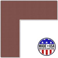 20x34 Terra-cotta / Cognac Custom Mat for Picture Frame with 16x30 opening size (Mat Only, Frame NOT Included)