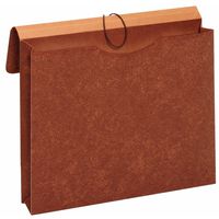 Globe-Weis/Pendaflex Letha-Tone File Envelopes with Elastic Closures, 2-Inch Expansion, Letter Size, Brown, Box of 24 (MM30)