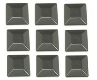 JSP Manufacturing Plastic New Fence Post Black Caps 4X4 (3 5/8") Pressure Treated Wood Made in USA MULITPACK Wholesale Bulk (9)