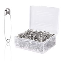 MIAHART 1200 Pcs Safety Pins,1.1 inch Silver Safety Pins Bulk for Home, Office Use, Sewing Pins, Fabric, Fashion, Craft Pins,Competitions and Diaper Pins(with a PP Box)