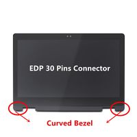 LCDOLED Compatible 13.3 inch FullHD 1080P IPS LED LCD Display Touch Screen Digitizer Assembly + Bezel Replacement for Dell Inspiron 13 7368 7378 (30 Pins Connector, Not for B133HAB01.0/NV133FHM-N45)