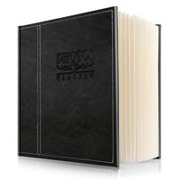Magnetic Self-Stick Page Photo Album,Unique Luminous Line,Wedding Photo Album,Baby growth Photo Album,Family Album, Leather Cover, Hand Made DIY Albums Holds 3X5,4X6,5X7,6X8,8X10 Photos (Black)