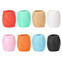 8 Rolls Raffia Paper Ribbons, Gartful 176 Yards Colorful Christmas Raffia Craft Ribbon Twine Strings 8 Color for Gift Wrapping, DIY Craft, Holiday Decoration, 22 Yard Each Roll