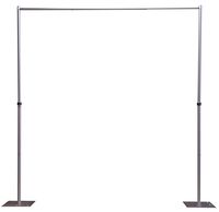 OnlineEEI, Adjustable Height Pipe and Drape Backdrop or Room Divider Kit, 7ft to 12ft High x 7ft to 12ft Wide, Premier Drape Not Included