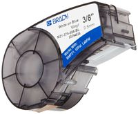 Brady M21-375-595-BL BMP21 Tape B- 595 Indoor/Outdoor Vinyl Film Size: 3/8" x 21' WHT/BLU