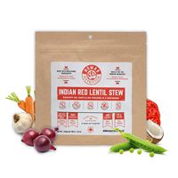 Nomad Nutrition Indian Red Lentil Stew - Nutrient Packed, Plant Based Protein Meals for Camping and Travel - Vegan, Gluten Free, Dairy Free, Non-GMO (3.5oz)