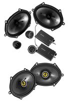 KICKER 46CSS684 6x8 450w Car Audio Component Speakers+2 CSC68 Coaxial Speakers