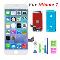 Screen Replacement for iPhone 7 4.7", LCD Touch Display Screen Digitizer Frame Assembly Replacement with Repair Tool Set (White)